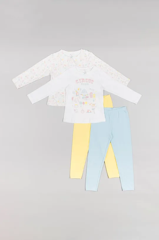 multicolor zippy piżama dziecięca (2-pack) Dziewczęcy