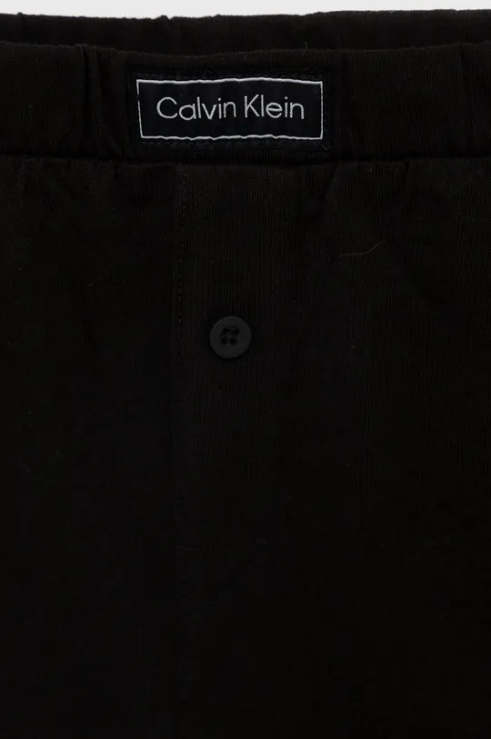μαύρο Παιδικές βαμβακερές πιτζάμες Calvin Klein Underwear
