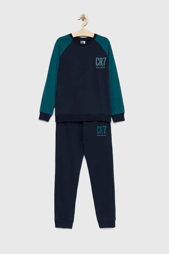 σκούρο μπλε Παιδικές βαμβακερές πιτζάμες CR7 Cristiano Ronaldo Παιδικά