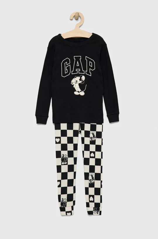 μαύρο Παιδικές βαμβακερές πιτζάμες GAP x Disney Παιδικά