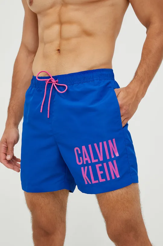Σορτς κολύμβησης Calvin Klein σκούρο μπλε