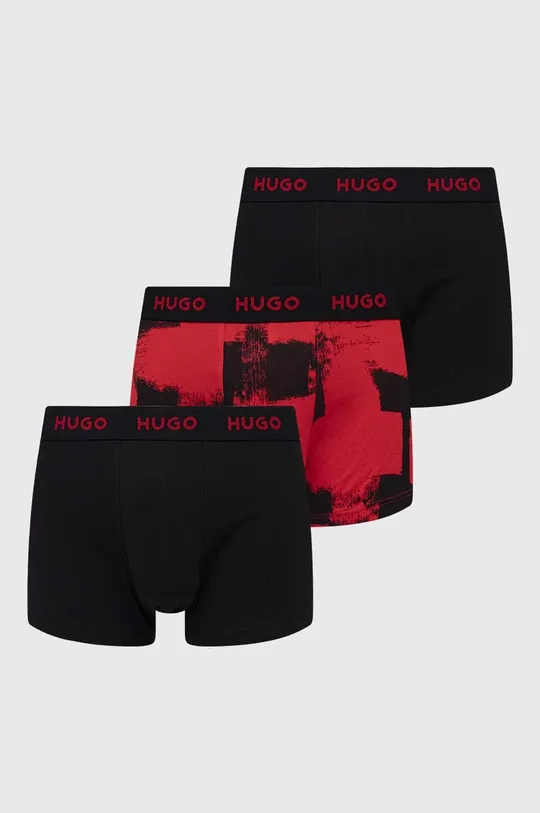 czerwony HUGO bokserki 3-pack Męski