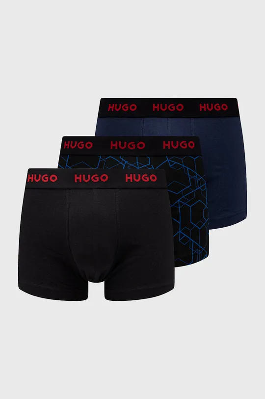 тёмно-синий Боксеры HUGO (3-pack) Мужской