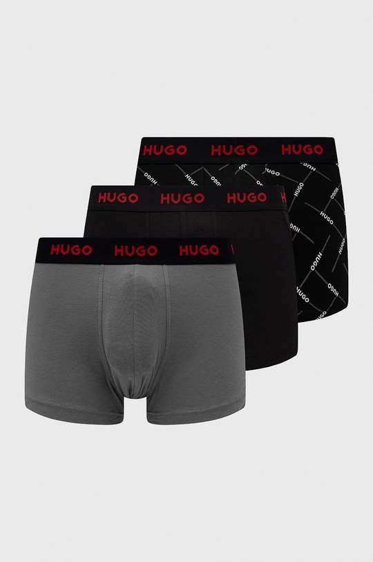 crna Bokserice HUGO (3-pack) Muški