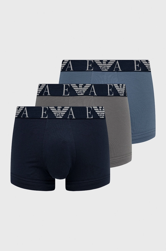 tmavomodrá Boxerky Emporio Armani Underwear (3-pak) Pánsky