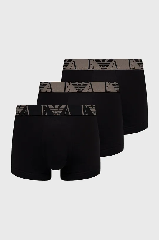 czarny Emporio Armani Underwear bokserki 111357.2F715 (3-pack) Męski