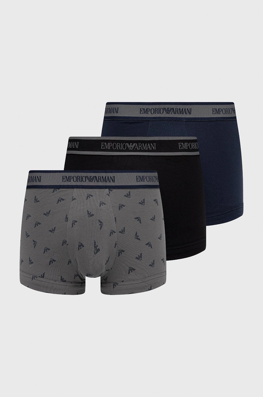 czarny Emporio Armani Underwear bokserki 111357.2F717 (3-pack) Męski