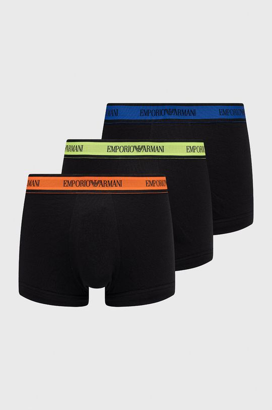 czarny Emporio Armani Underwear bokserki 111357.2F717 (3-pack) Męski