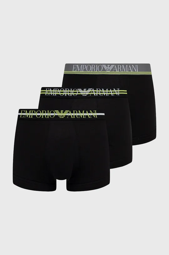 czarny Emporio Armani Underwear bokserki 111357.2F723 (3-pack) Męski