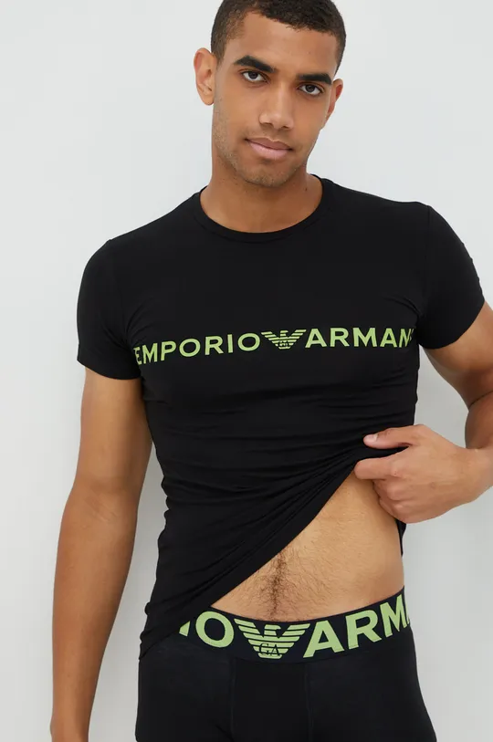 μαύρο Πιτζάμα Emporio Armani Underwear
