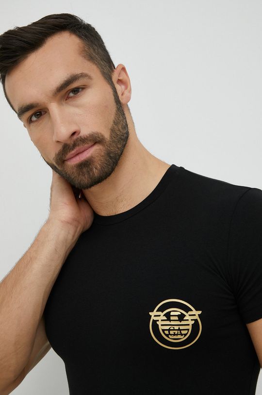 μαύρο Μπλουζάκι και μποξεράκι Emporio Armani Underwear
