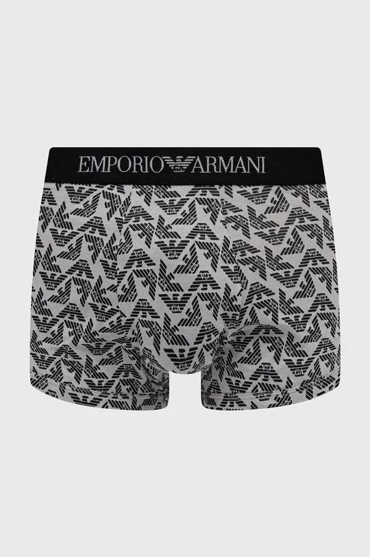 Βαμβακερό μποξεράκι Emporio Armani Underwear 3-pack μαύρο