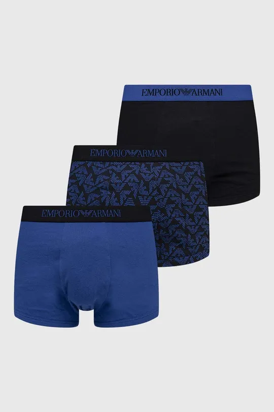μαύρο Βαμβακερό μποξεράκι Emporio Armani Underwear 3-pack Ανδρικά