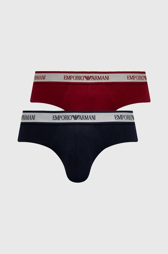 tmavomodrá Slipy Emporio Armani Underwear (2-pak) Pánsky