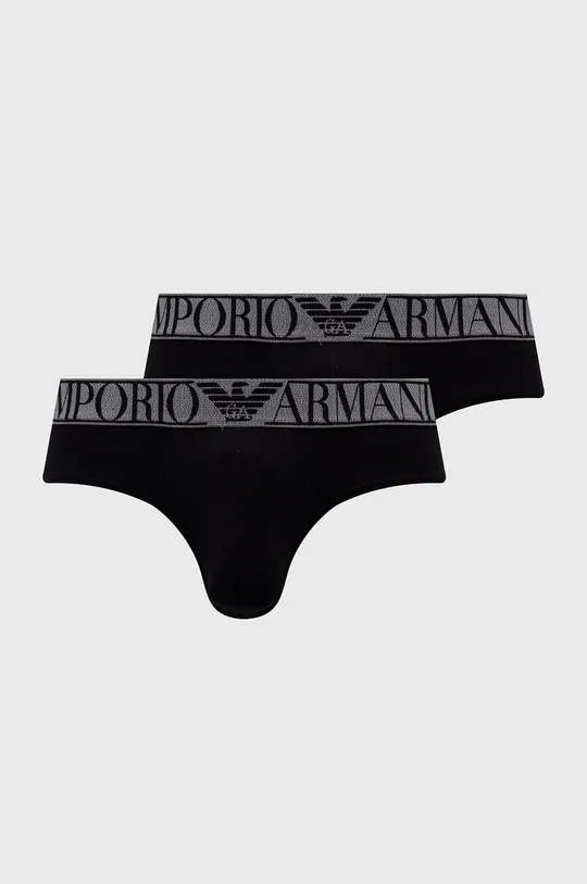 črna Moške spodnjice Emporio Armani Underwear (2-pack) Moški