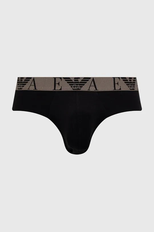 Slipy Emporio Armani Underwear (3-pak)  Základná látka: 95% Bavlna, 5% Elastan Podšívka: 95% Bavlna, 5% Elastan Lepiaca páska: 87% Polyester, 13% Elastan