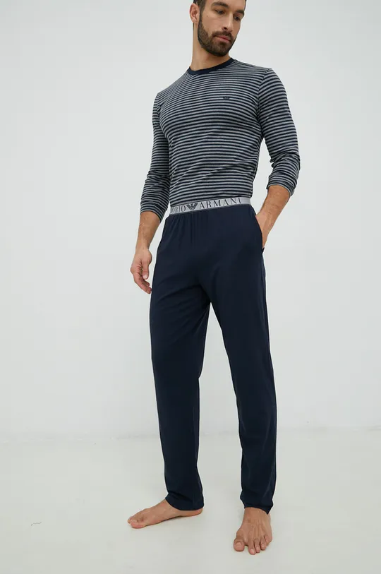 námořnická modř Pyžamo Emporio Armani Underwear