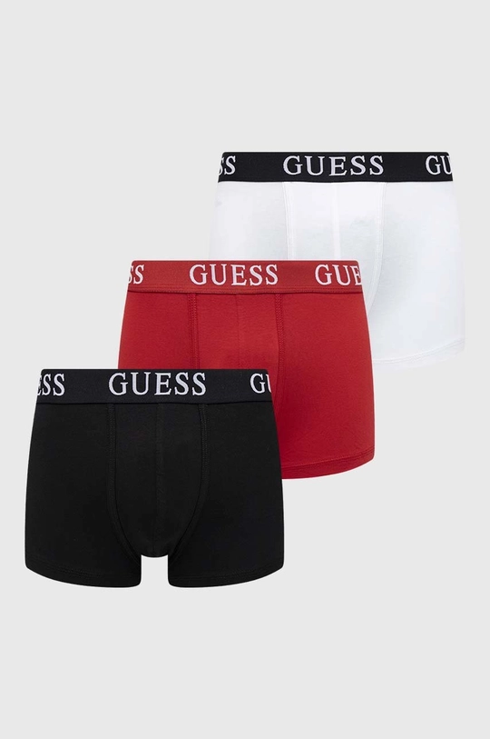 κόκκινο Μποξεράκια Guess 3-pack Ανδρικά