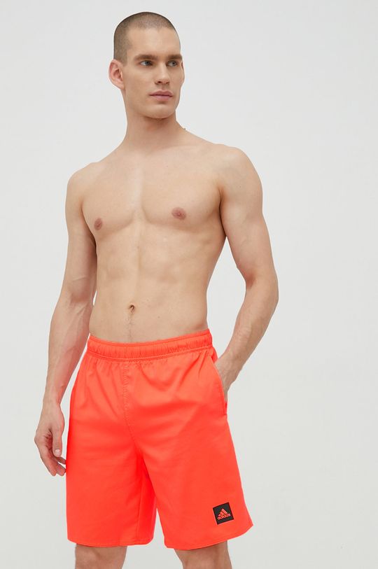 adidas Performance szorty kąpielowe Solid pomarańczowy