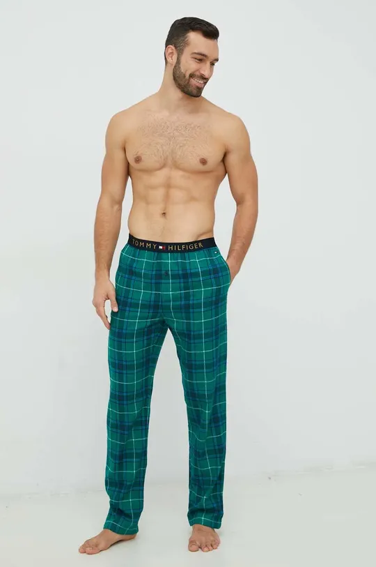 Tommy Hilfiger spodnie piżamowe zielony