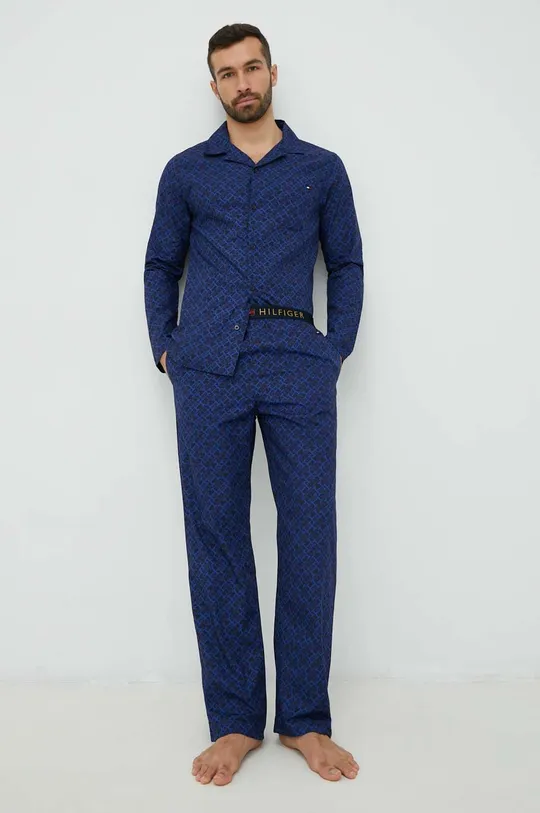 σκούρο μπλε Βαμβακερές πιτζάμες Tommy Hilfiger Ανδρικά