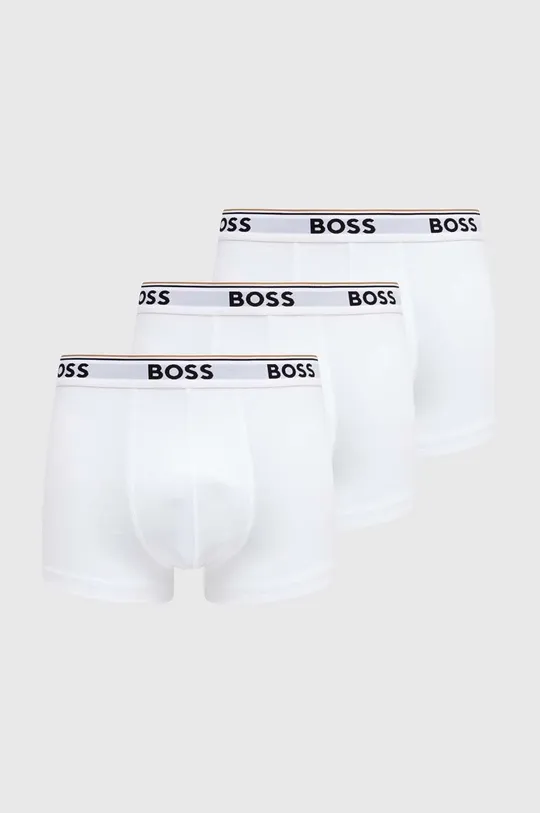 λευκό Μποξεράκια BOSS 3 - Pack Ανδρικά