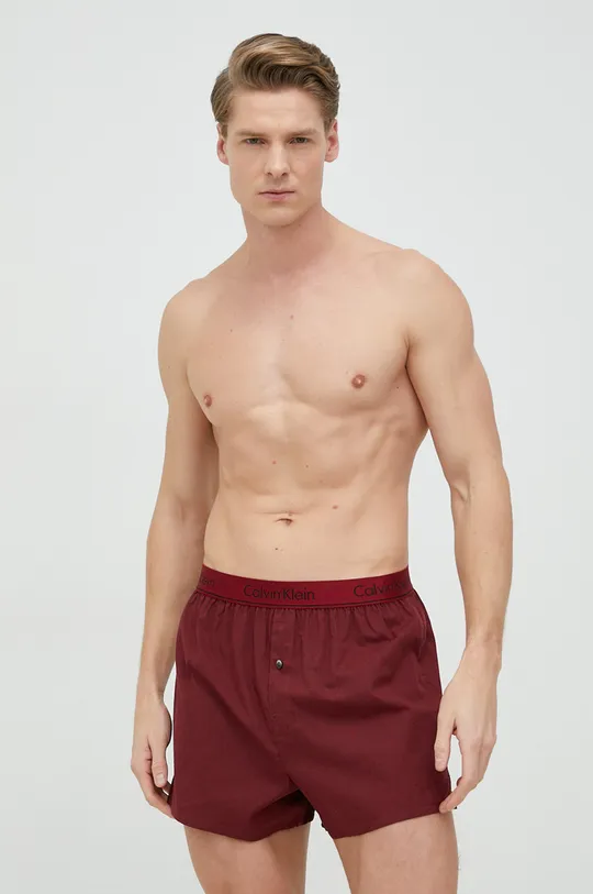 красный Хлопковые боксёры Calvin Klein Underwear 2 шт
