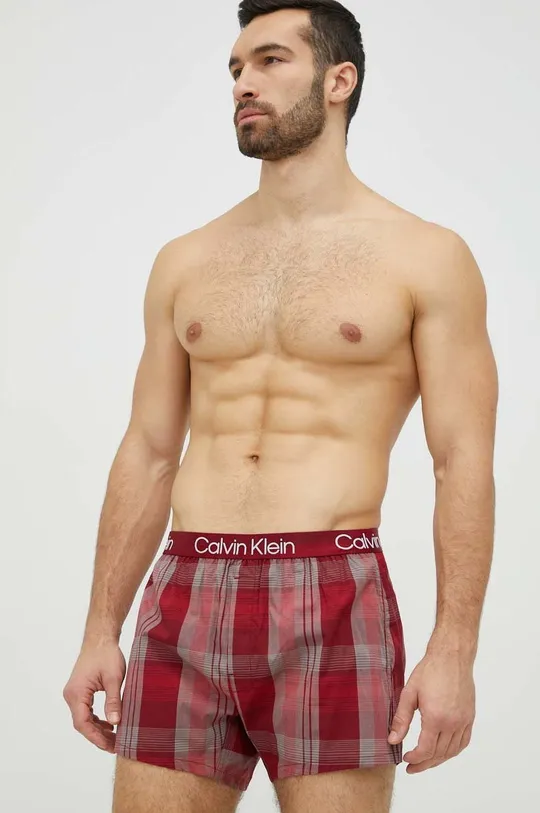 burgundské Boxerky Calvin Klein Underwear Pánsky