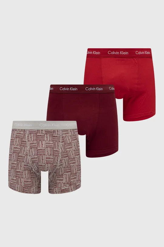 czerwony Calvin Klein Underwear bokserki 3-pack Męski