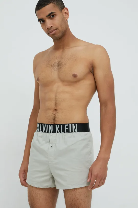 zielony Calvin Klein Underwear bokserki bawełniane (2-pack) Męski