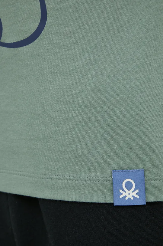 Βαμβακερή πιτζάμα μπλουζάκι United Colors of Benetton Ανδρικά
