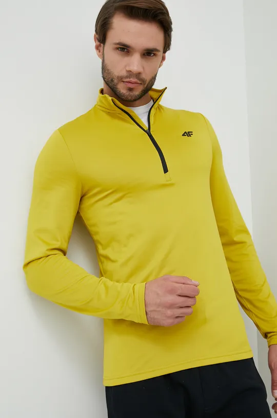 Λειτουργικό μακρυμάνικο πουκάμισο 4F κίτρινο
