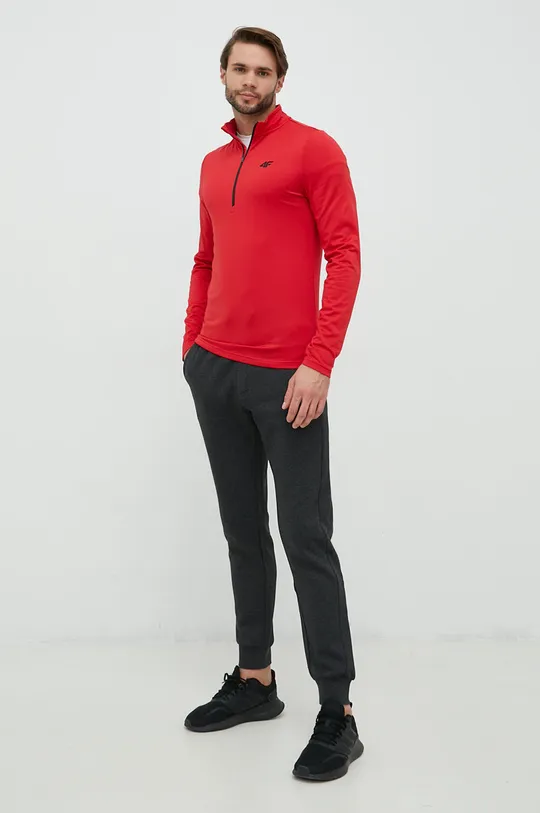 Λειτουργικό μακρυμάνικο πουκάμισο 4F κόκκινο