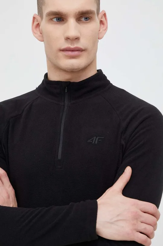fekete 4F funkcionális pulóver