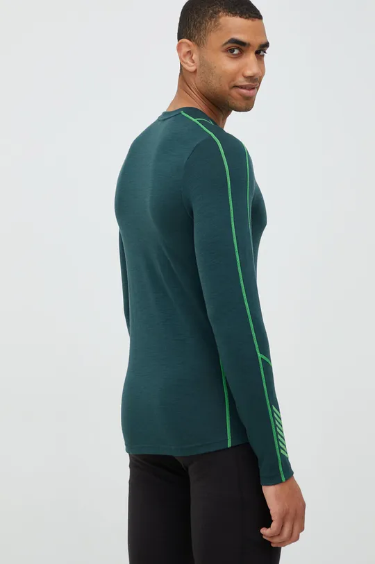 Helly Hansen funkcionalna majica z dolgimi rokavi Lifa Merino Lightweight zelena