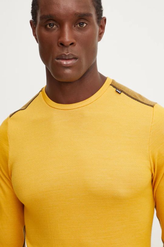 Helly Hansen longsleeve funzionale in cotone LIFA MERINO giallo 49364