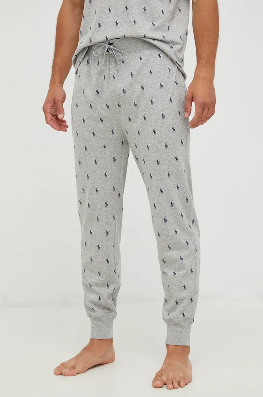 sivá Bavlnené pyžamové nohavice Polo Ralph Lauren Pánsky