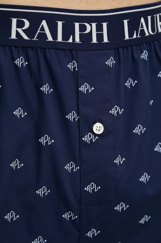 tmavomodrá Bavlnené pyžamové nohavice Polo Ralph Lauren
