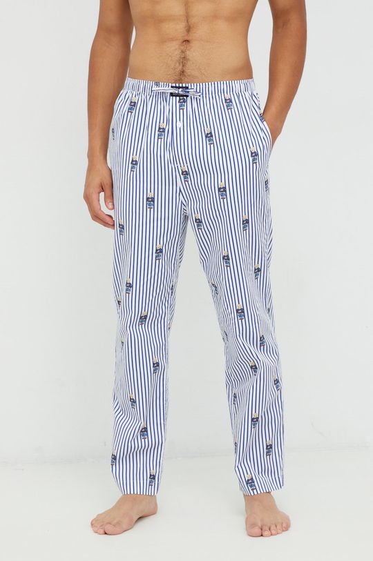 světle modrá Bavlněné pyžamové kalhoty Polo Ralph Lauren Pánský
