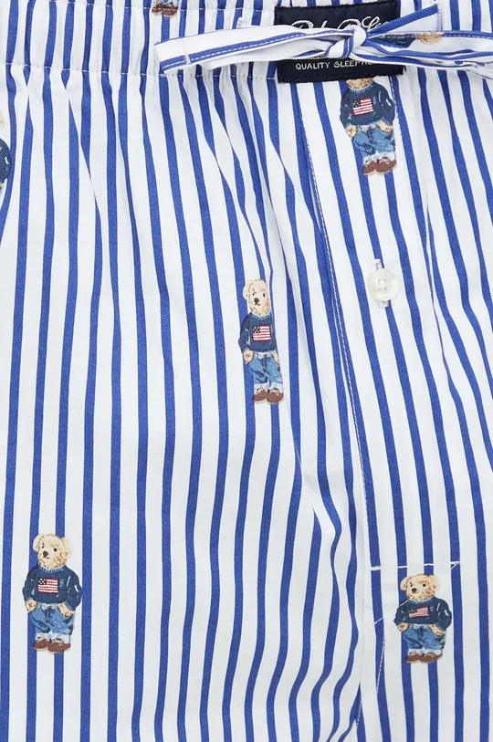 голубой Хлопковые пижамные брюки Polo Ralph Lauren
