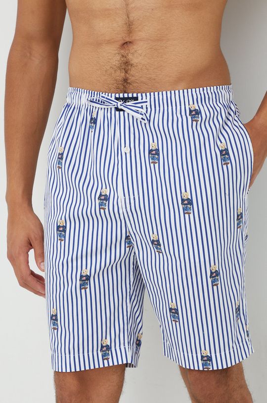 světle modrá Bavlněné pyžamové šortky Polo Ralph Lauren Pánský