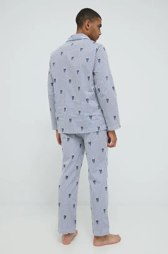 modrá Bavlnené pyžamo Polo Ralph Lauren