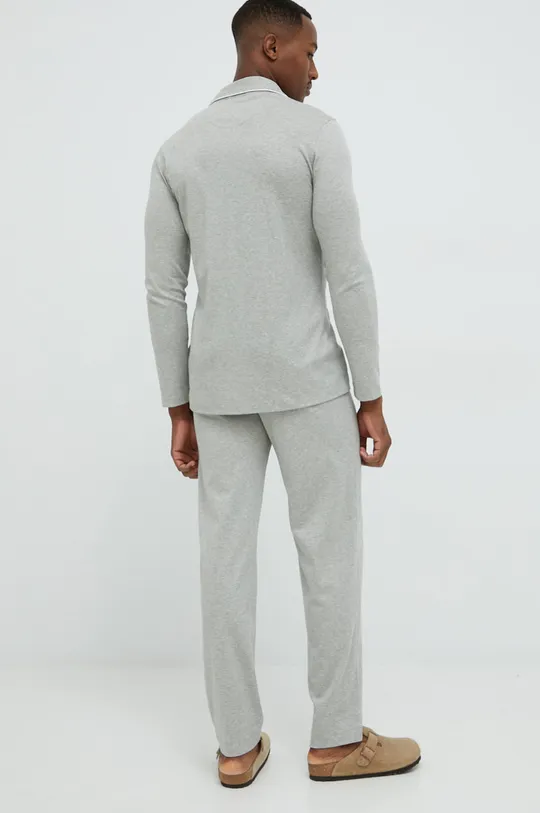Pamučna pidžama Polo Ralph Lauren siva