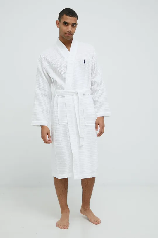 biały Polo Ralph Lauren szlafrok bawełniany Męski