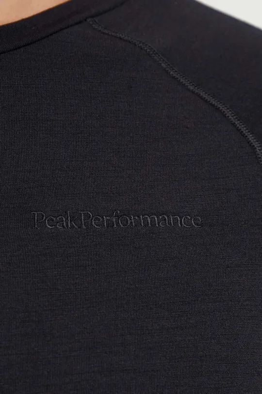 μαύρο Λειτουργικό μακρυμάνικο πουκάμισο Peak Performance Magic