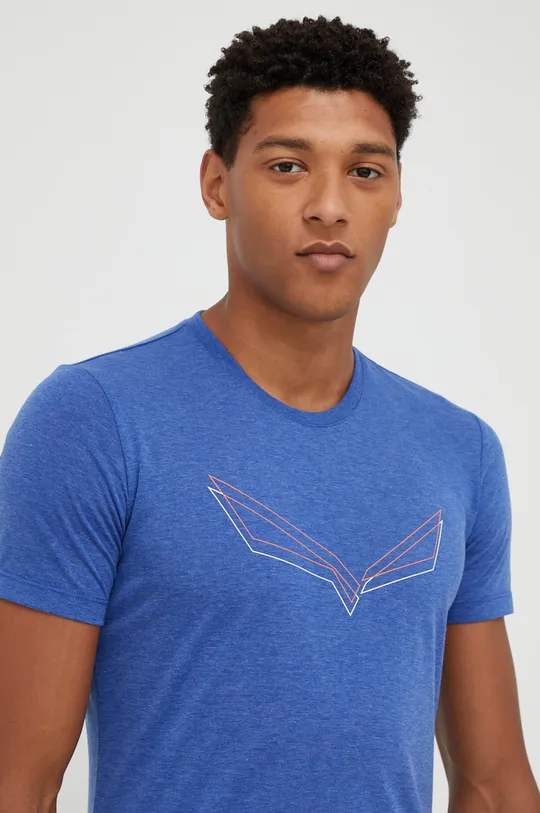 niebieski Salewa T-shirt sportowy Pure Eagle Frame Dry