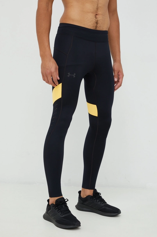 czarny Under Armour legginsy do biegania Speedpocket Męski