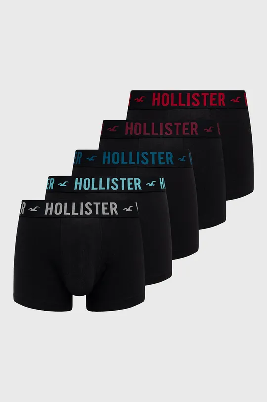 μαύρο Hollister Co. μπόξερ (5-pack) Ανδρικά
