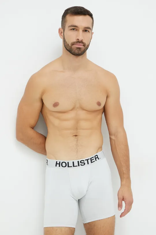 Hollister Co. bokserki 5-pack szary