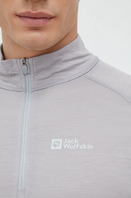 Jack Wolfskin funkcionális hosszú ujjú ing Alpspitze Wool Férfi